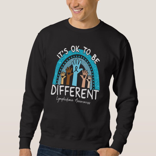 Moletom It's Ok To Be Different Lymphedema Awareness Light (Frente)
