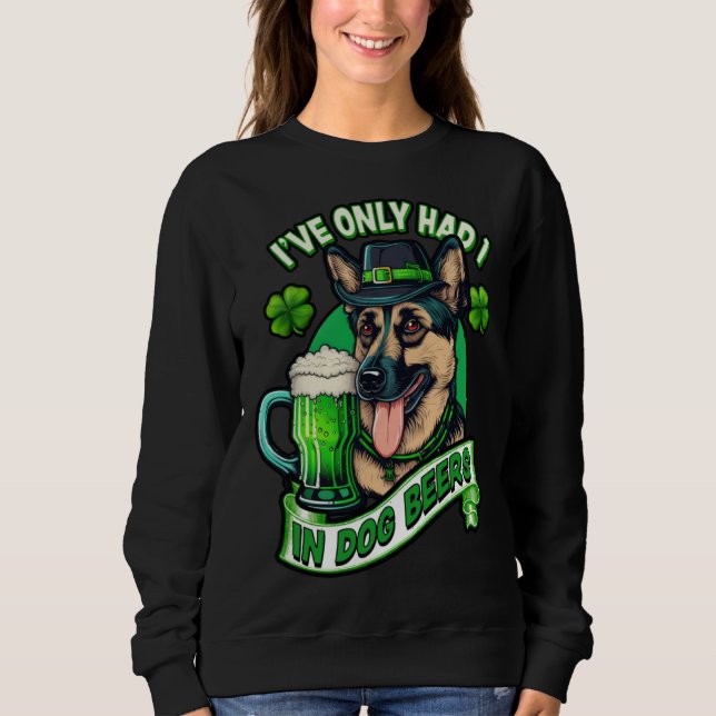 Moletom Ive only had 1 in dog beers German shepherd st pat (Frente)