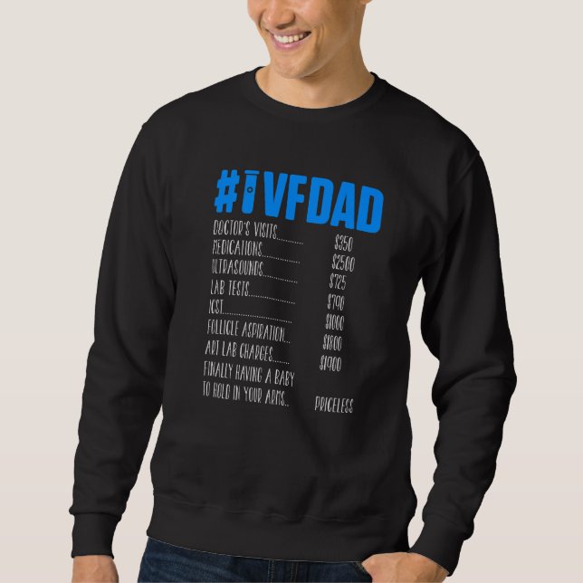 Moletom Ivf Survivor Warrior Pai Day Infert (Frente)