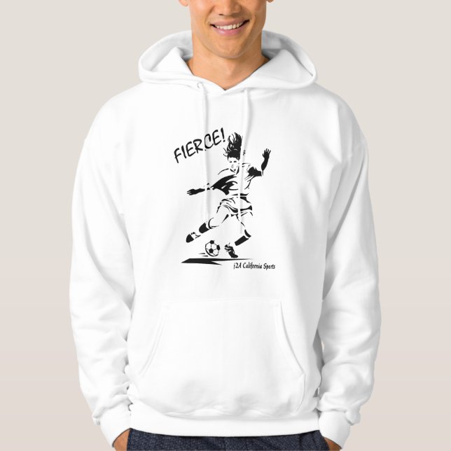 Moletom j2a feroz! Camisola do futebol das meninas (Frente)