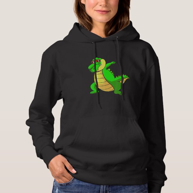 Moletom Jacaré Dabbing Crocodilo Dab Para Crianças (Frente)
