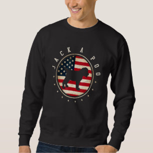 Moletom Jack A Poo Bandeira EUA 4 de Julho Mãe Pai Cachorr