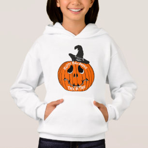 Moletom Jack O' Lantern Kids Chapéu de Bruxa Hallo