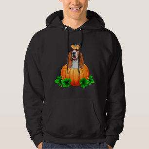 Moletom Jack-O-Lanterna de Basset Hound o Dia das Bruxas