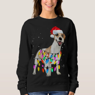 Moletom Jack Russell Terrier Cachorro de Natal Luzes de Ca