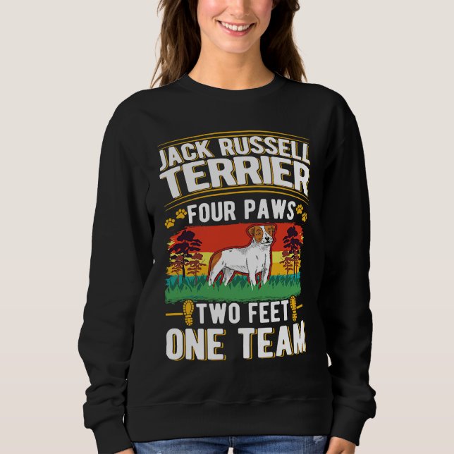 Moletom Jack Russell Terrier four paws two feet one team (Frente)