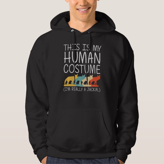 Moletom Jackal Halloween O Costume Humano Coyote Wolf Easy (Frente)