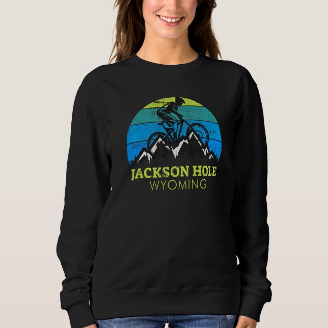 Moletom Jackson Hole Wyoming Mountain Biking (Frente)