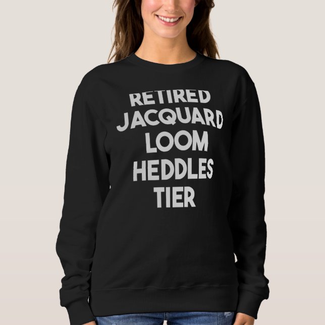 Moletom Jacquard Loom Heddles Tier aposentado (Frente)