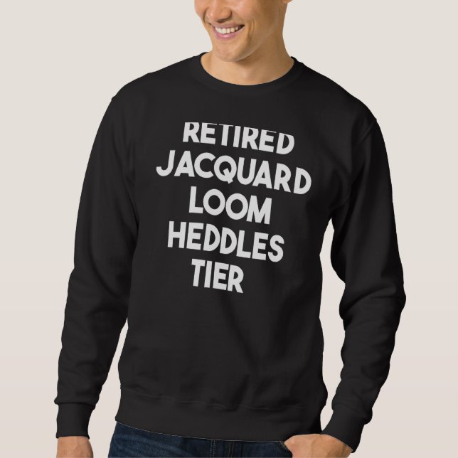 Moletom Jacquard Loom Heddles Tier aposentado (Frente)