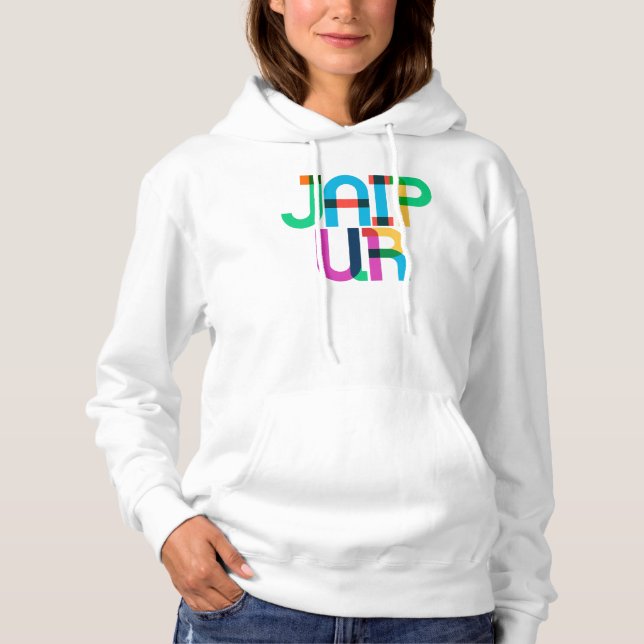 Moletom Jaipur Índia Letras de Pop Art (Frente)