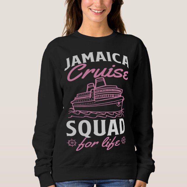 Moletom Jamaica Cruise Squad For Life Matching Cruise Ship (Frente)