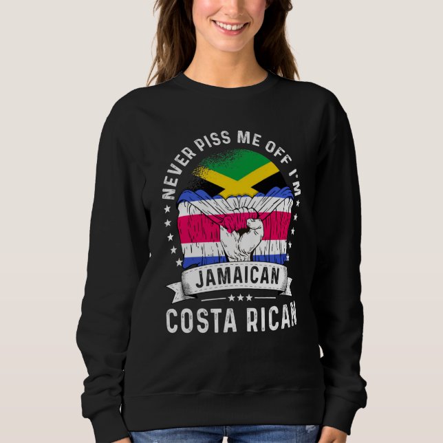 Moletom Jamaica Flag Costa Rica Grown Humor Citizen Pride (Frente)