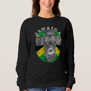 Moletom Jamaica Heritage Lion Head Jamaican Flag Roots