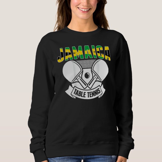 Moletom Jamaica Table Tennis  Support Jamaican Ping Pong T (Frente)