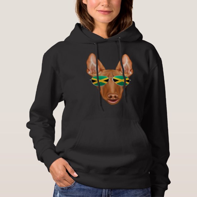Moletom Jamaican Flag Pharaoh Hound Dog Jamaica Pocket (Frente)