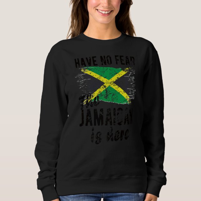 Moletom Jamaican is Here Flag Jamaican Roots (Frente)