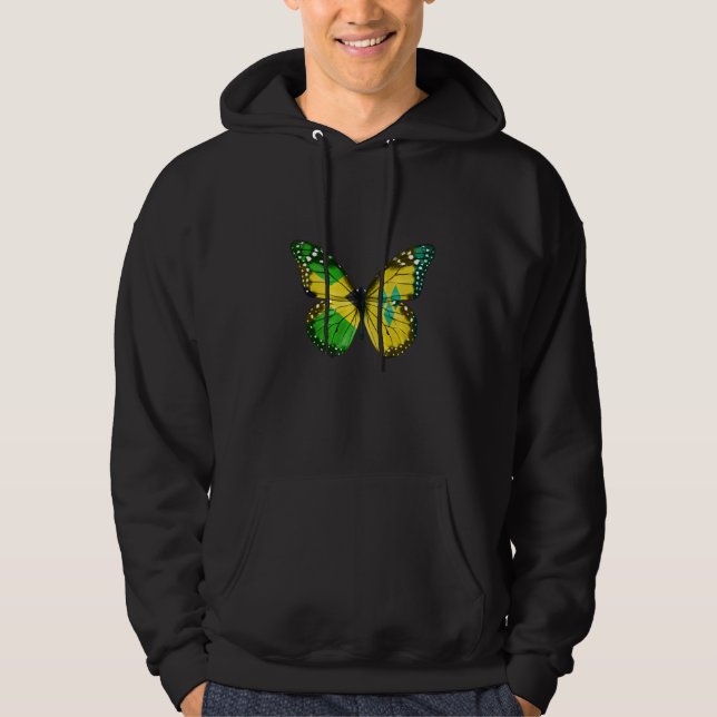 Moletom Jamaican Saint Vincentian Flag Butterfly   (Frente)