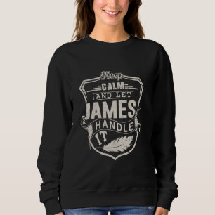 Moletom James First Name Shirt James Nome Birthday