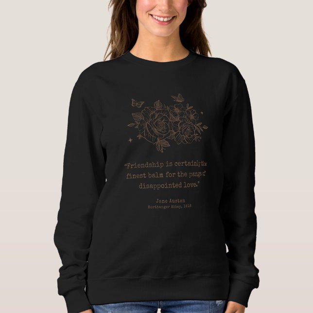 Moletom Jane Austen Dark Academia Bookish Literar (Frente)