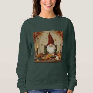 Moletom Janto Gnome de Ação de Graças - Banquete de outono