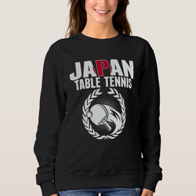 Moletom Japan Table Tennis   Japanese Ping Pong Team Suppo (Frente)