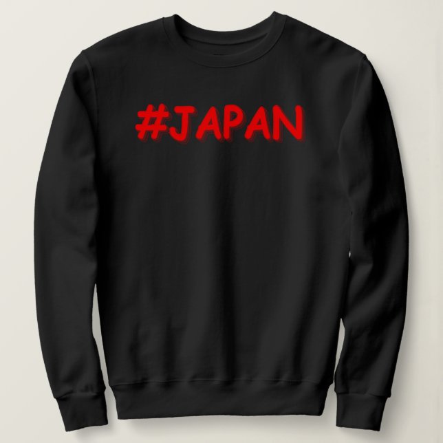 Moletom "#JAPÃO" Design. Comprar Agora (Frente do Design)