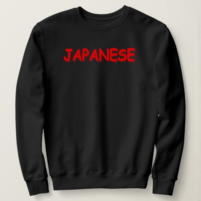 Moletom "JAPONÊS" Design. Comprar Agora (Frente do Design)