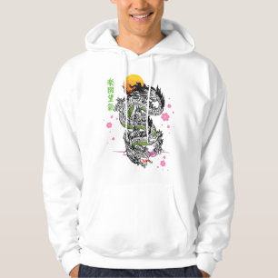 Moletom Japonês Tóquio Dragão Asiático Kanji Sakura Tatuag