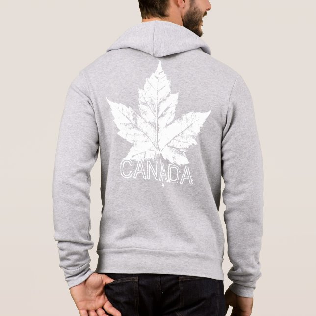 Moletom Jaqueta com Capuz Cool Canadá Canadá Suvenir Capuz (Verso)