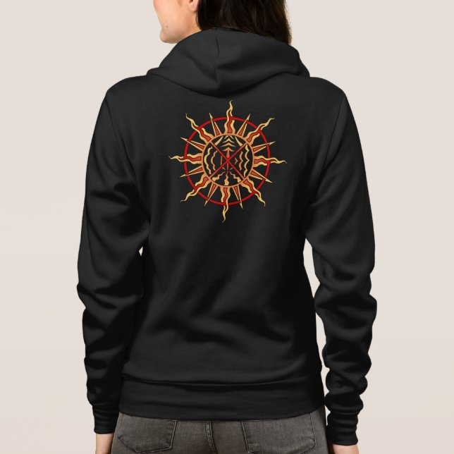 Moletom Jaqueta de Arte Nativa Masculina Presentes de Jaqu (Verso)
