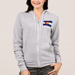Moletom Jaqueta de bandeira do estado do Colorado