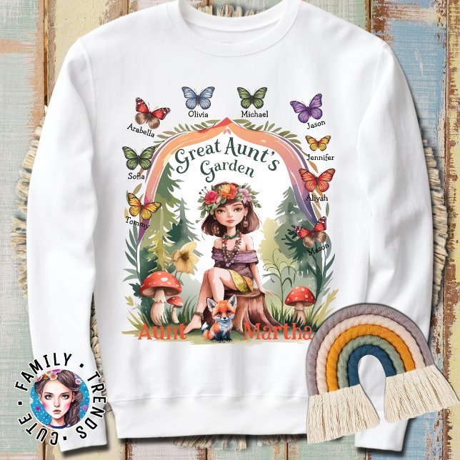 Moletom Jardim da tia Excelente da sobrinha e do sobrinho (Criador carregado)