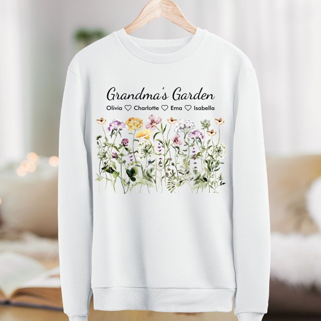 Moletom Jardim de Flores Silvestres Personalizado do Dia d (In situ)