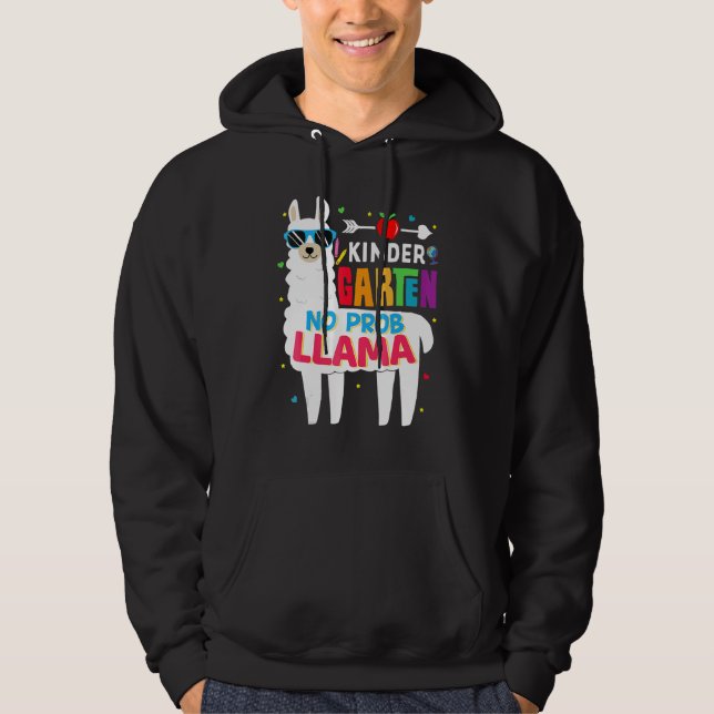 Moletom Jardim de Infância Sem Prob Llama Professor Aluno  (Frente)