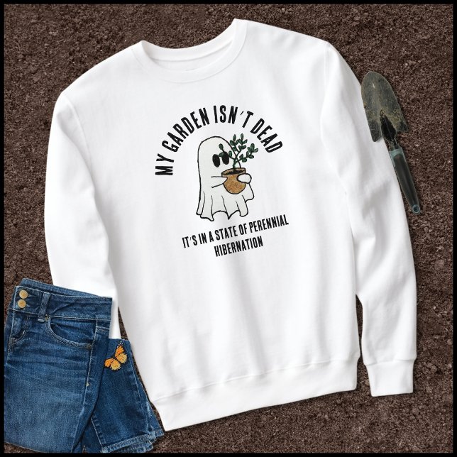 Moletom Jardim Engraçado Dizendo Fantasma Bonito (Criador carregado)