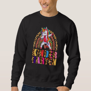 Moletom Jardim Infantil Rainbow Leopard Dab Unicorn De Vol