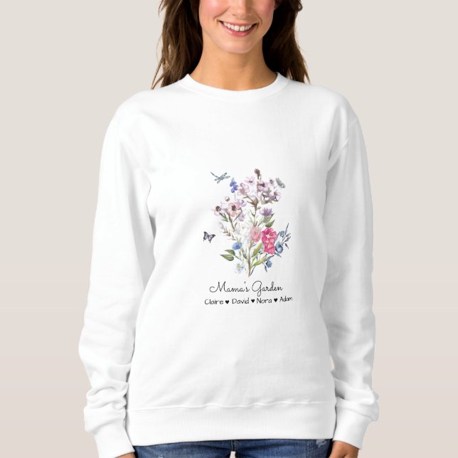 Moletom Jardim Personalizado da Mamãe (Frente)