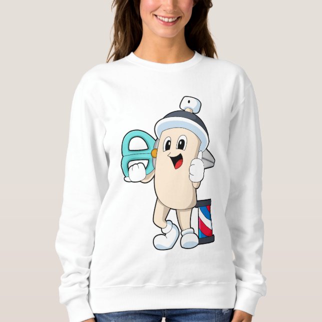 Moletom Jato de hairdresser com tesoura (Frente)