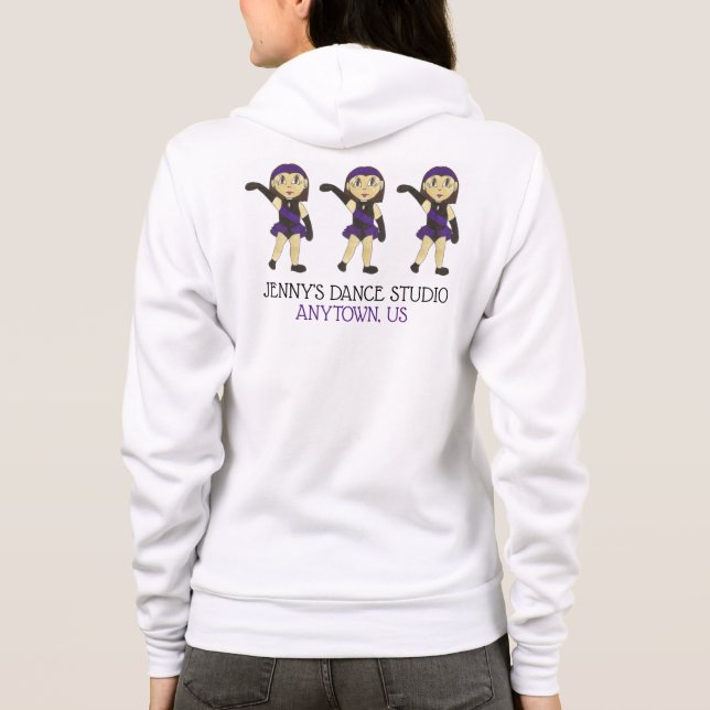 Moletom Jazz Dancer Dance School Studio personalizado (Verso)