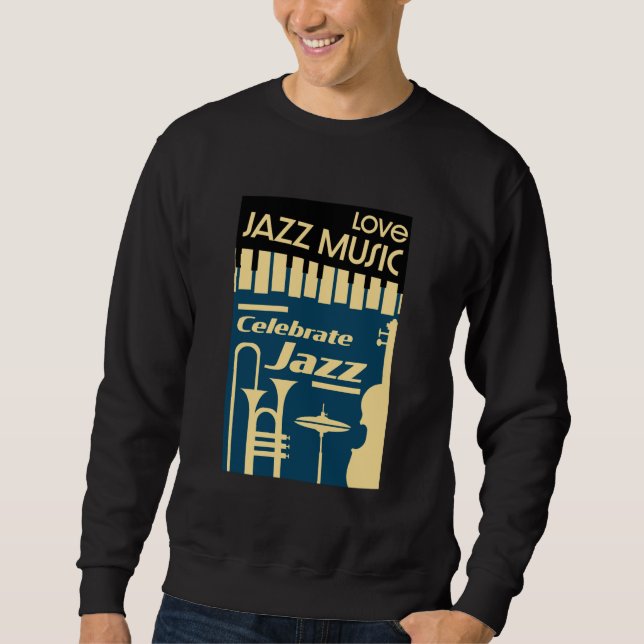 Moletom Jazz Festivals And Concerts T-Shirt (Frente)