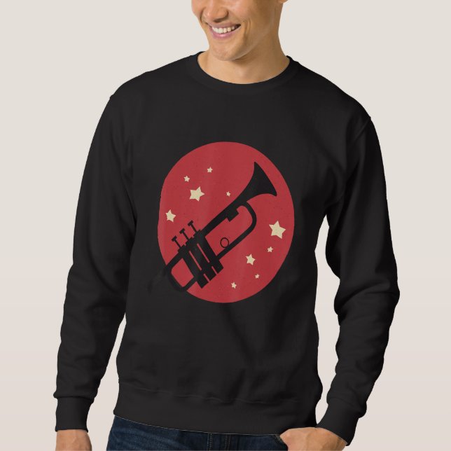 Moletom Jazz Music Retro Vintagetrumpeter (Frente)