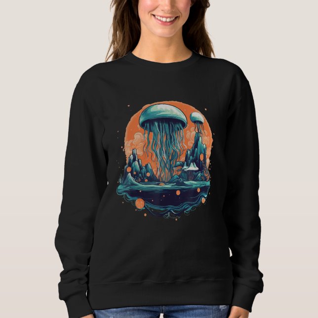 Moletom Jellyfish In Space Jellyfish  Graphic Print Art (Frente)