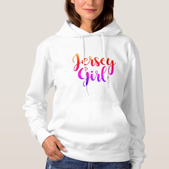 Moletom Jersey Girl Hoodie N.J. New Jersey Hoodie  (Frente)