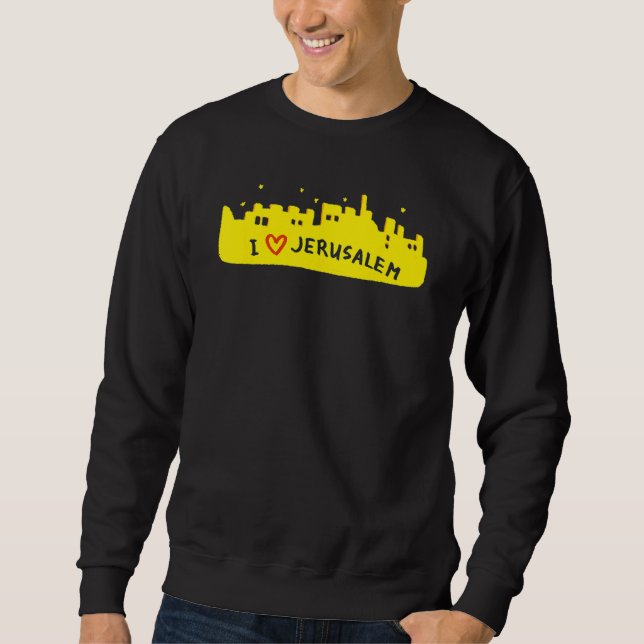 Moletom Jerusalem City Israel souvenir  for men women 4 (Frente)