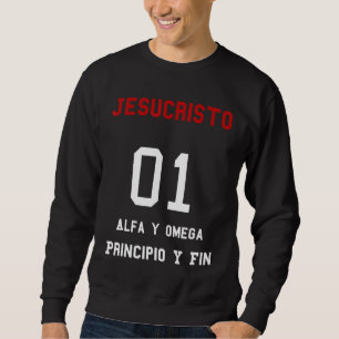 Moletom Jesucristo Alfa y Omega Principio y Fin Christian