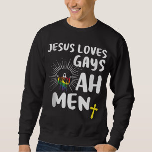 Moletom Jesus ama Gay, Orgulho gay, Jesus LGBT Homens