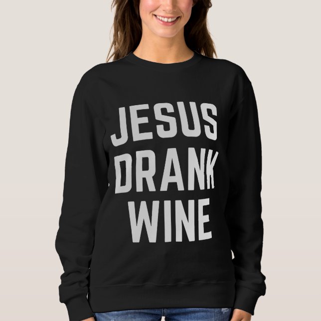 Moletom Jesus Bebeu Vinho 113 (Frente)
