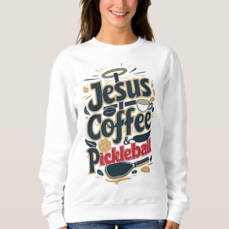 Moletom Jesus, Café e Pickleball - Combinação de Fé e Dive