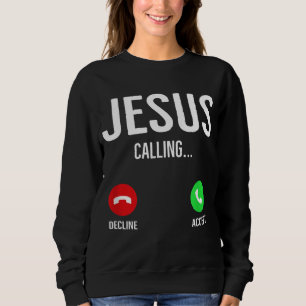 Moletom Jesus Chamando Telefone Celular Tela de Chamada Ch
